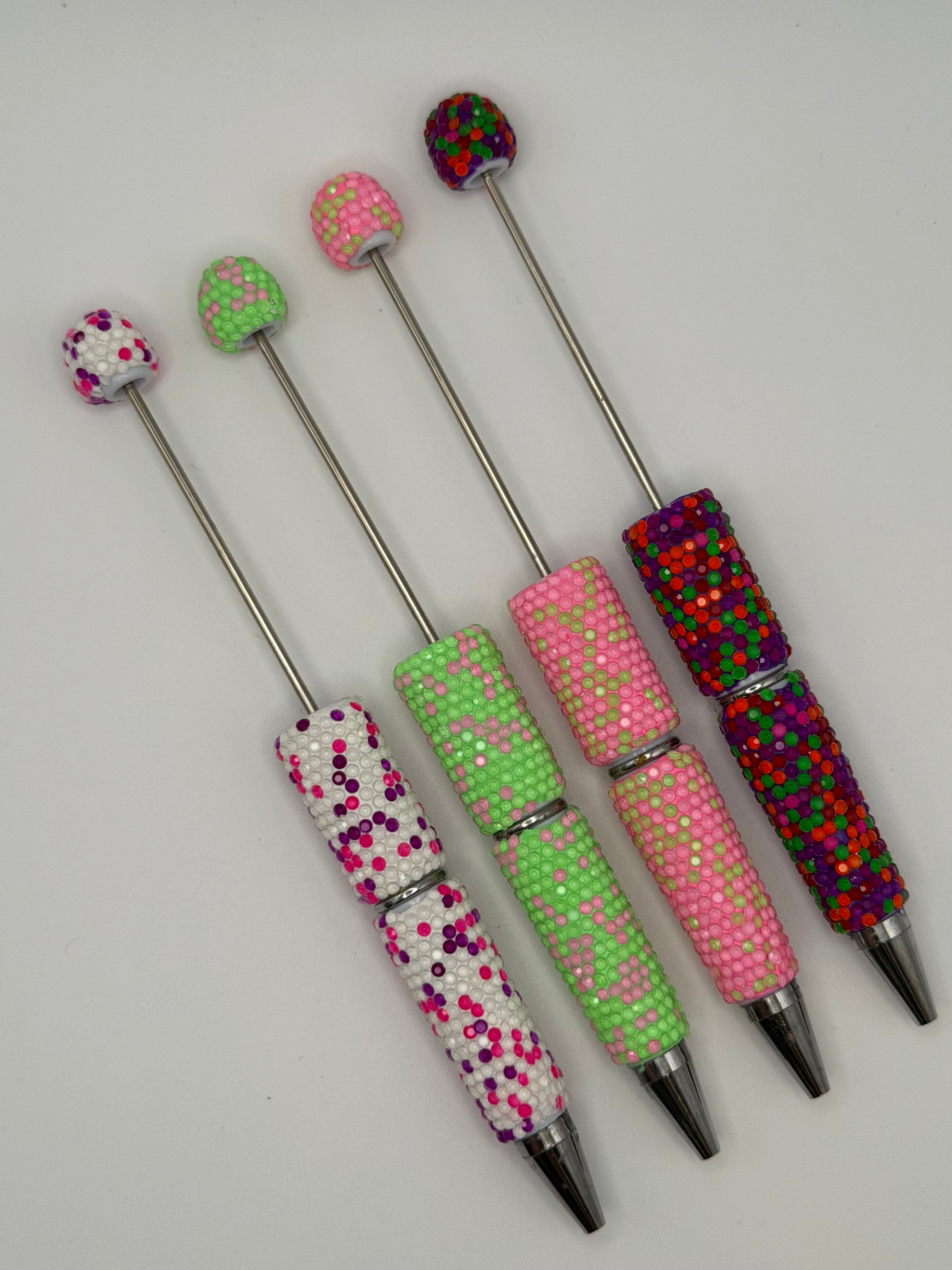 Neon Scatter Beadable Pen Blank