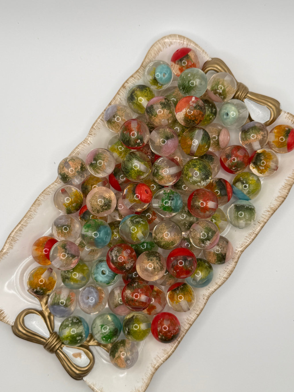 Luminous Dried Flower Beads