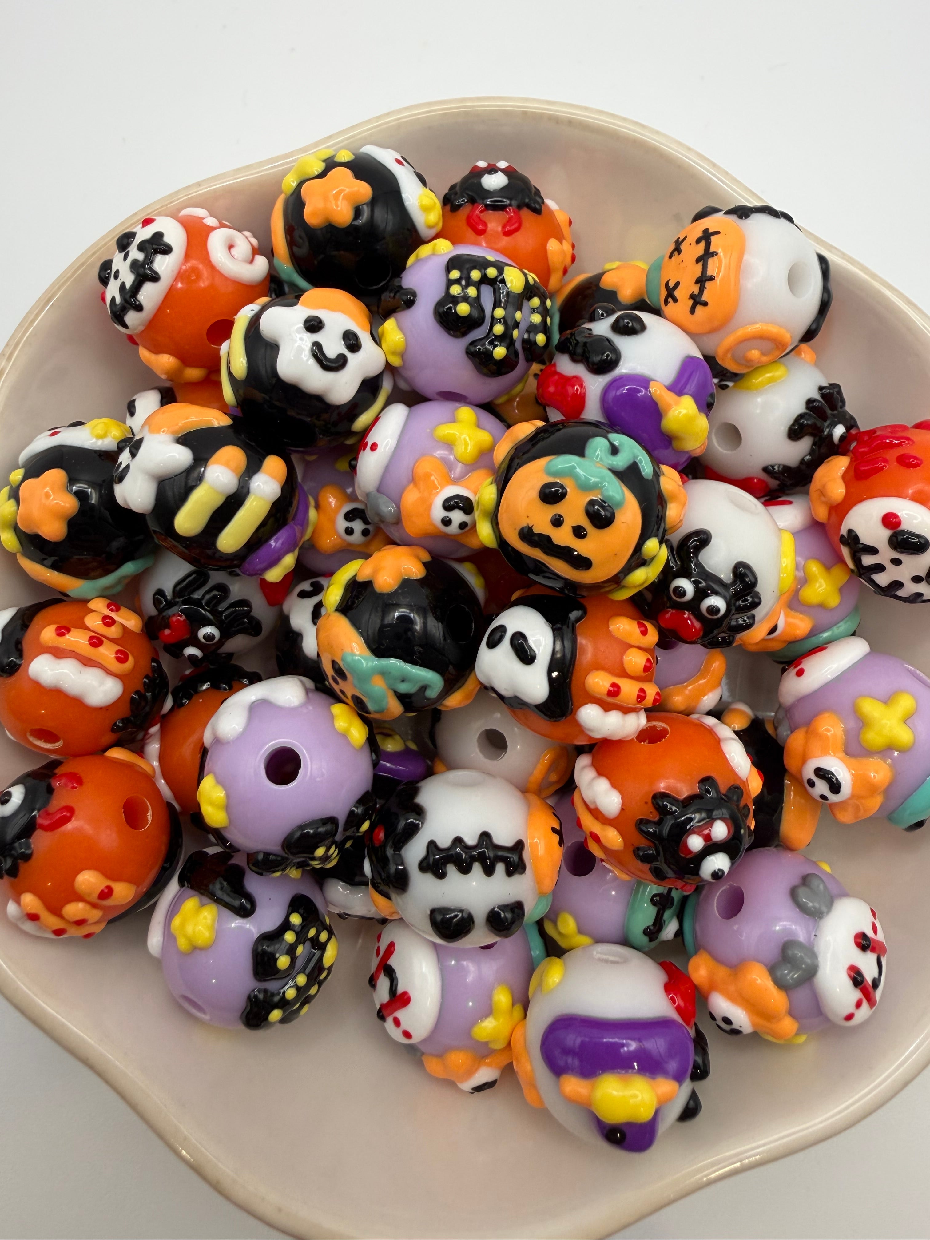 Halloween Handpainted Beads