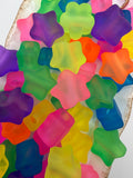 Neon Star Beads (Large Hole)