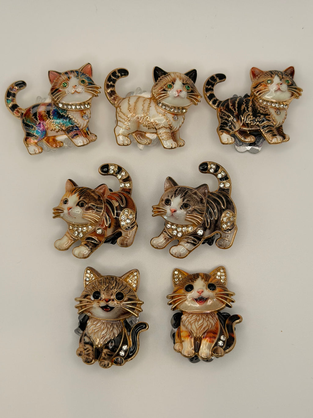 Playful Cat Alloy Beads
