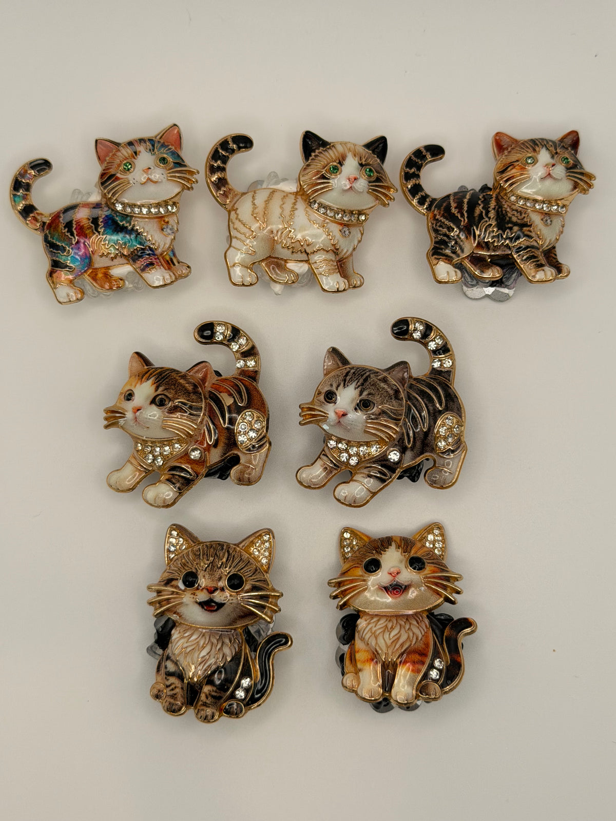 Playful Cat Alloy Beads