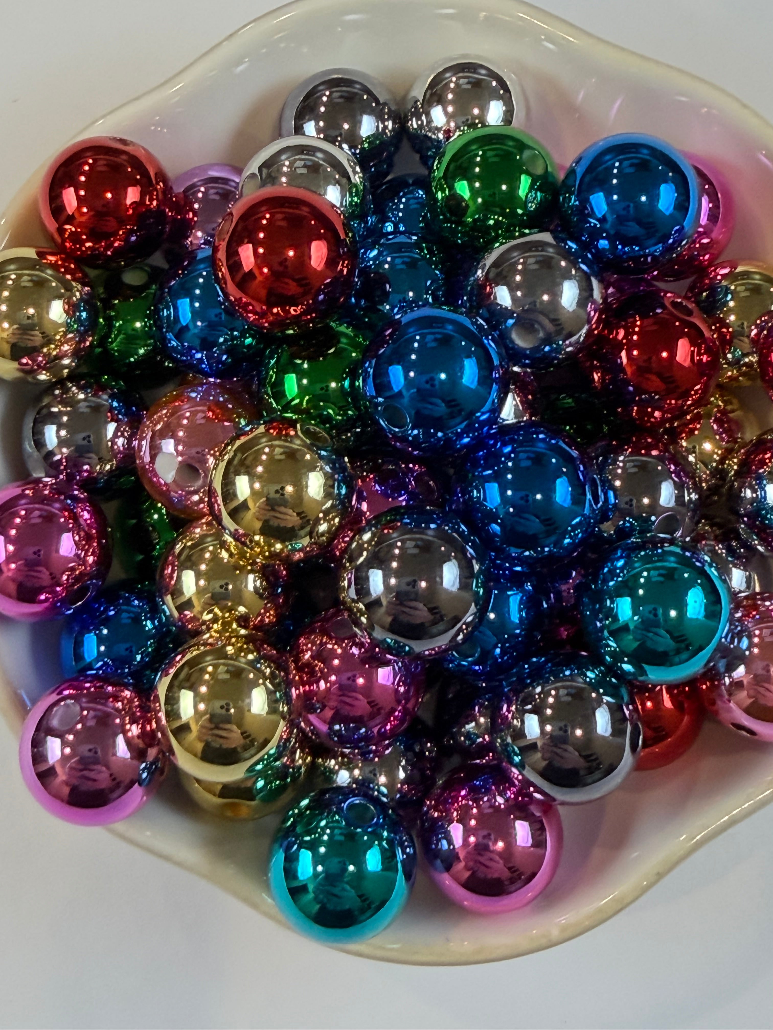 Metallic 16mm Beads