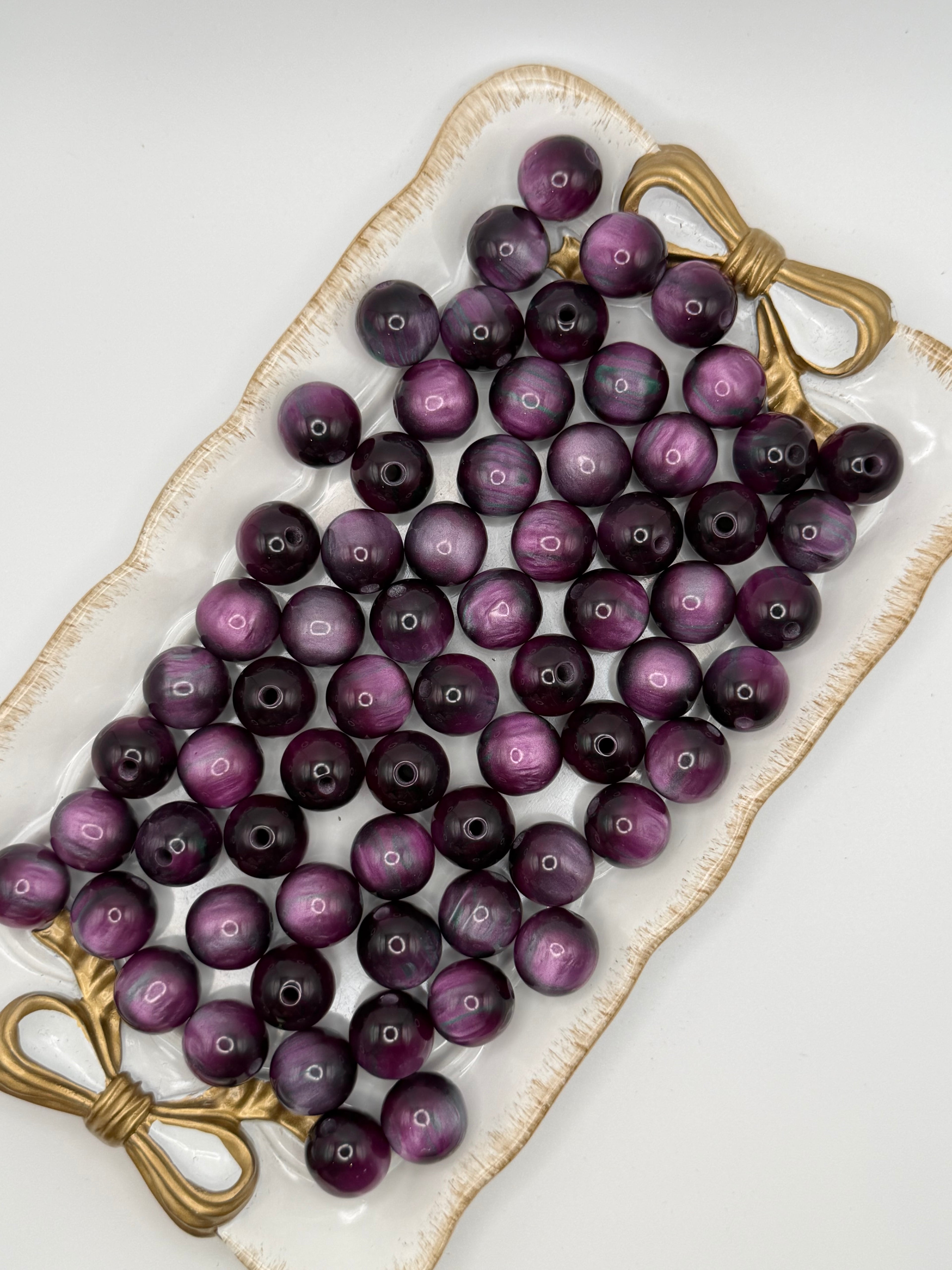 Purple Rain 14mm Beads