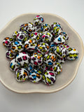 Rainbow Leopard Beads