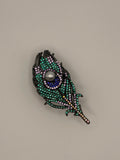 Alloy Feather Rhinestone