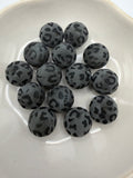 Leopard Flocked Beads
