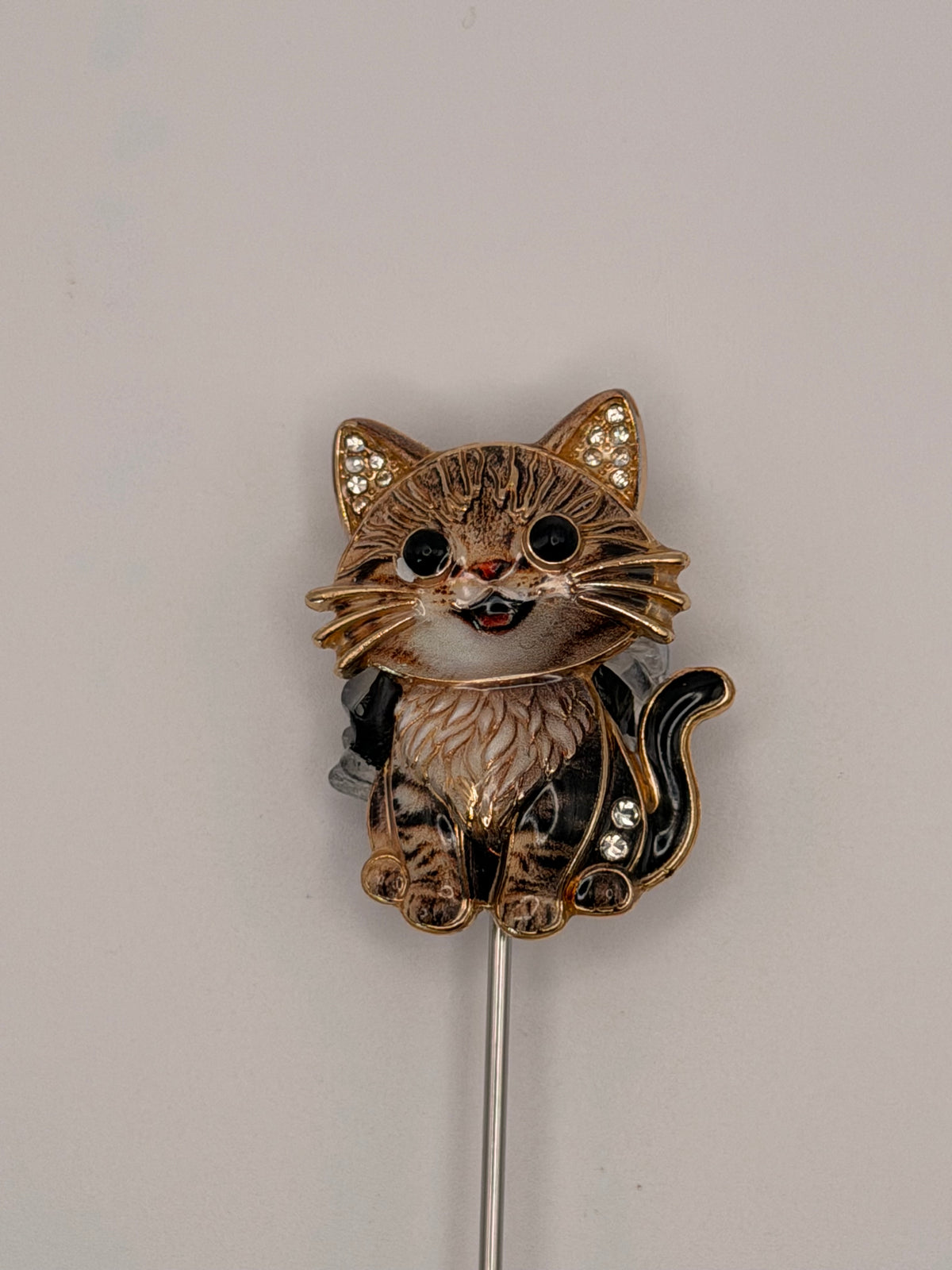 Playful Cat Alloy Beads