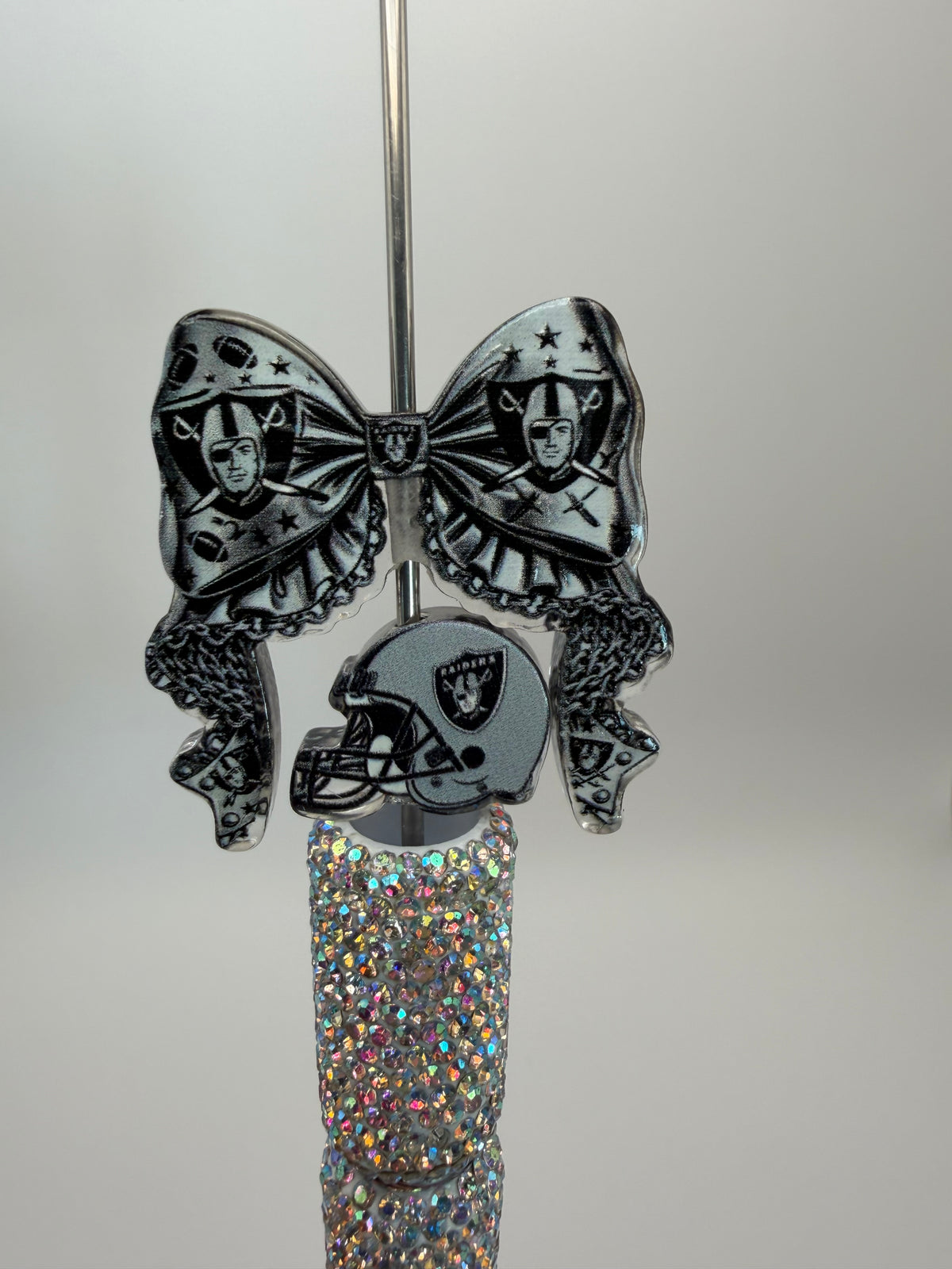 Acrylic Football Bow and Focal Set