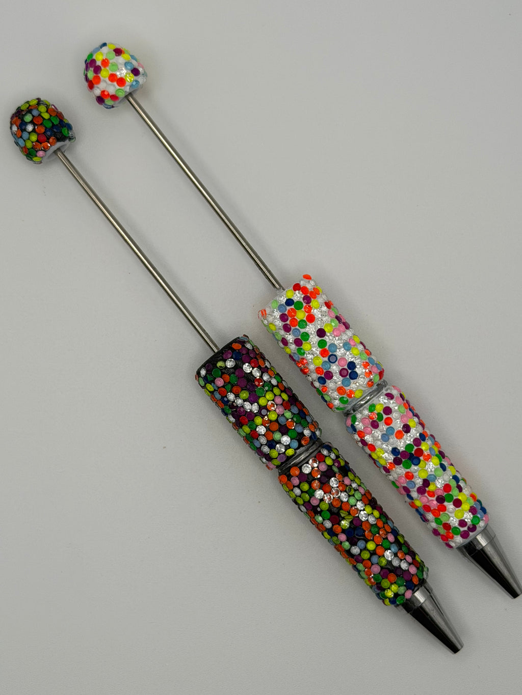 Neon Scatter Beadable Rhinestone Pen Blanks