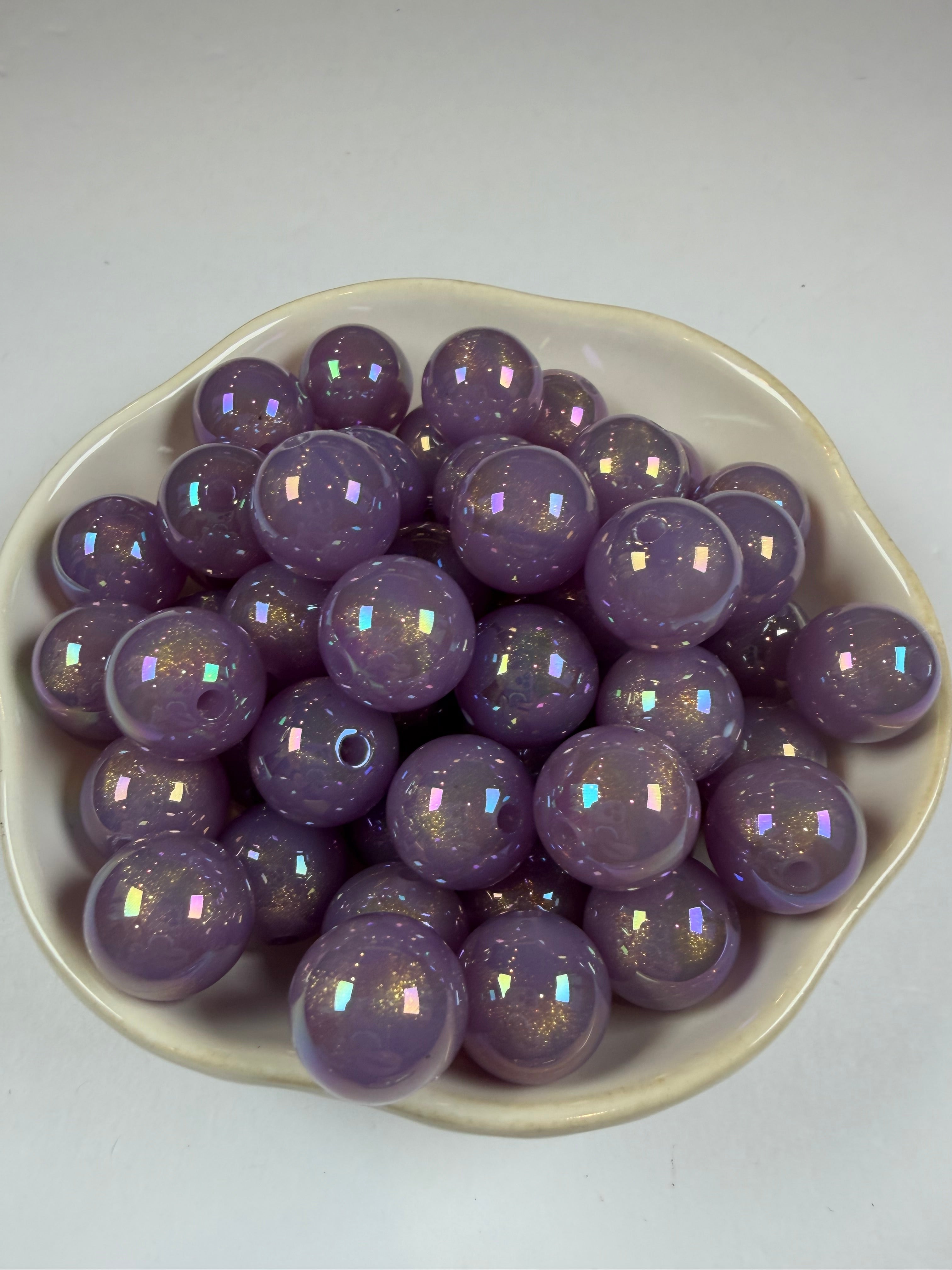 Lavender Jelly Beads