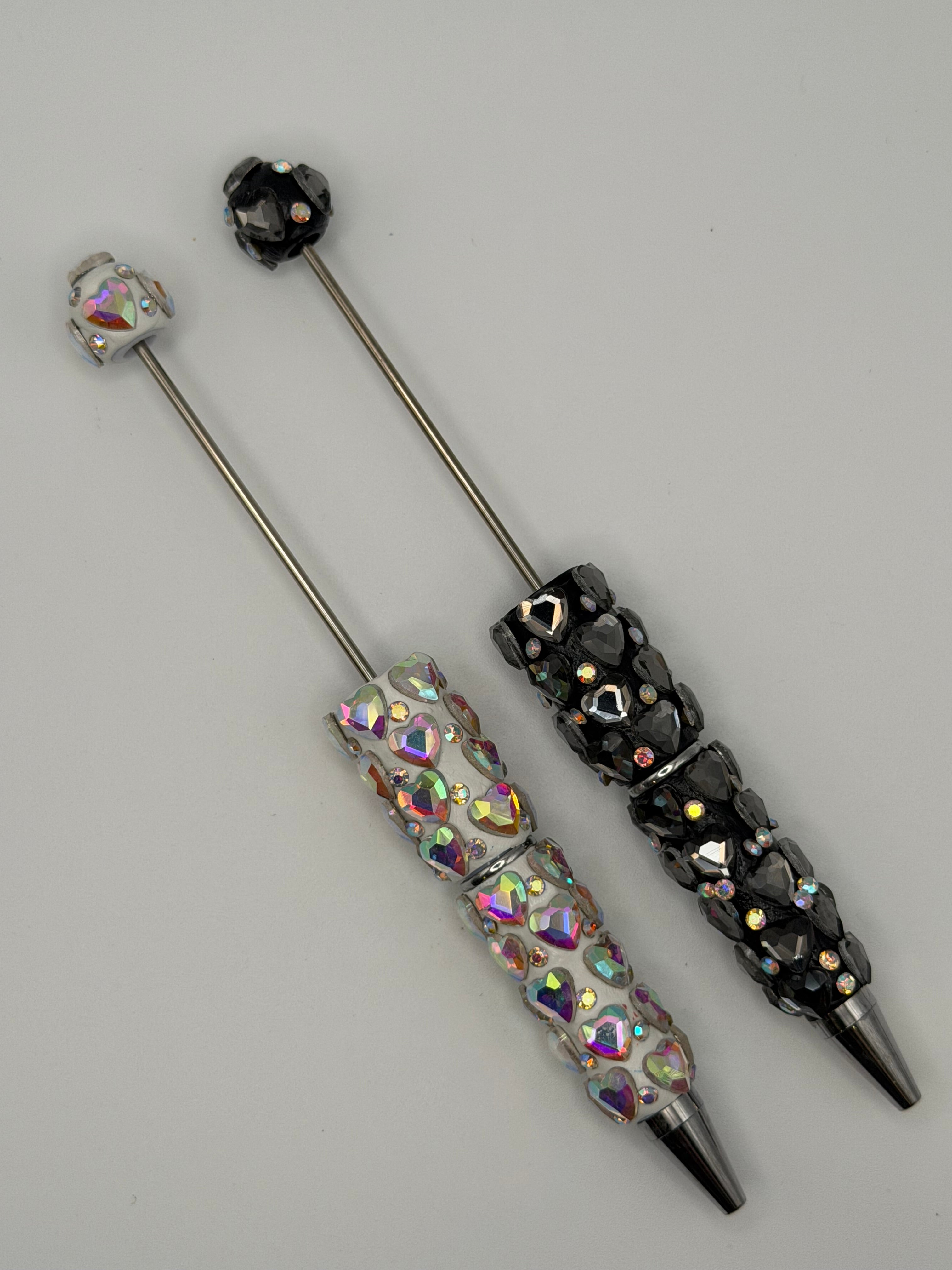 Rhinestone Heart Beadable Pen Blank
