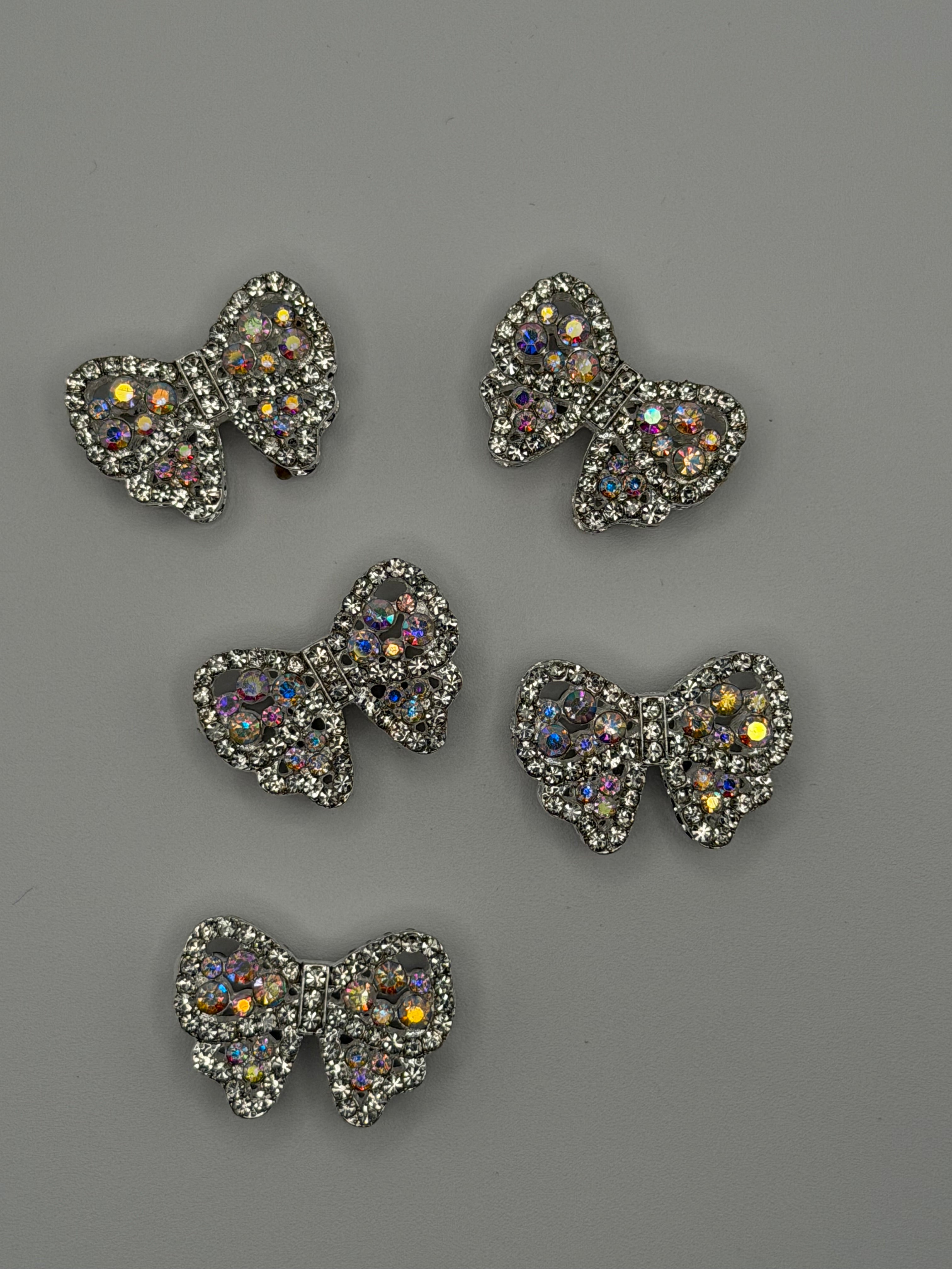 Alloy Glitzy Bow Bead