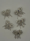 Alloy Bow Beads with Dangles