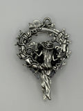 Witch on Moon Alloy Bead