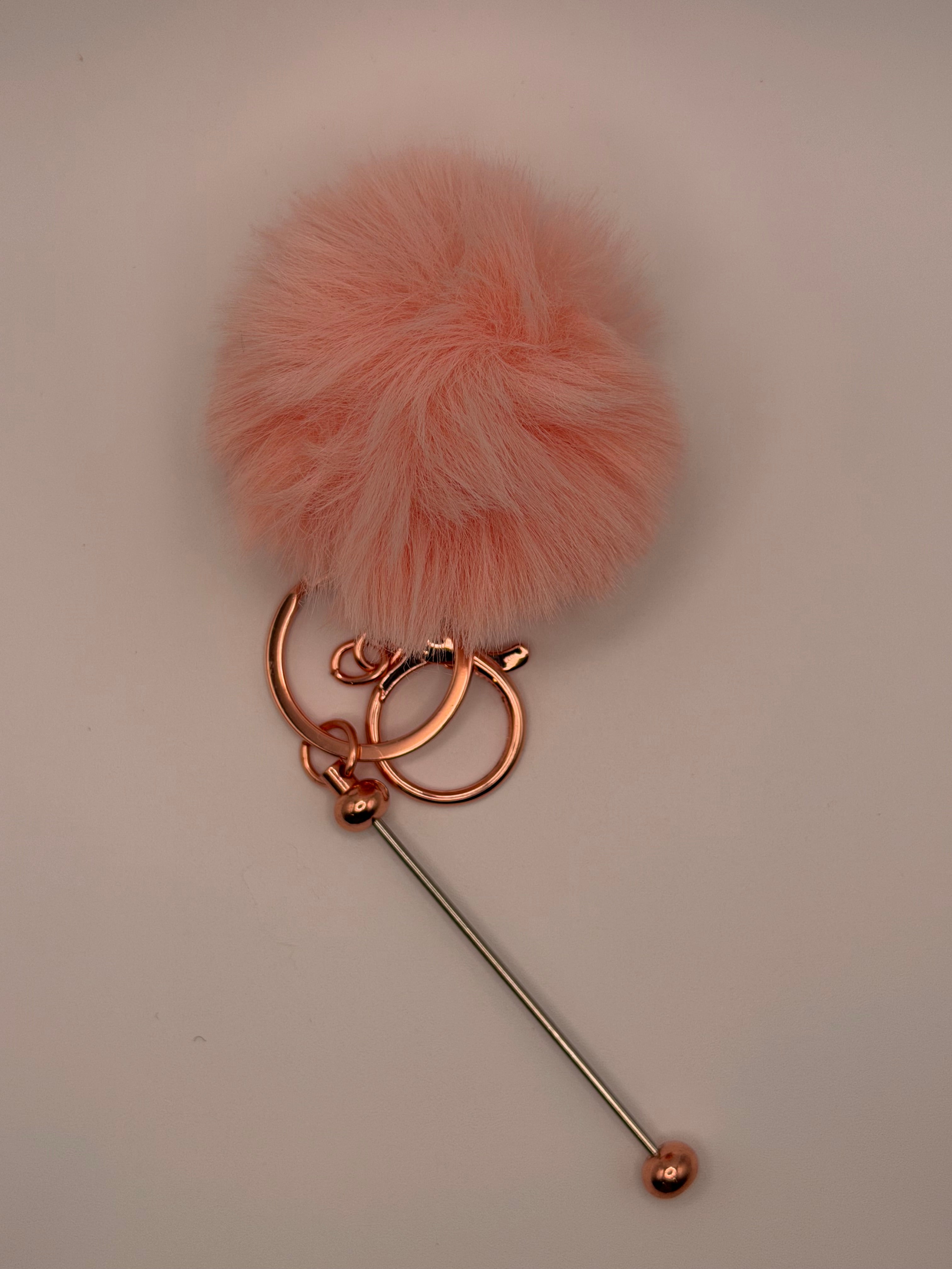 Beadable Bar with Faux Fur Poof