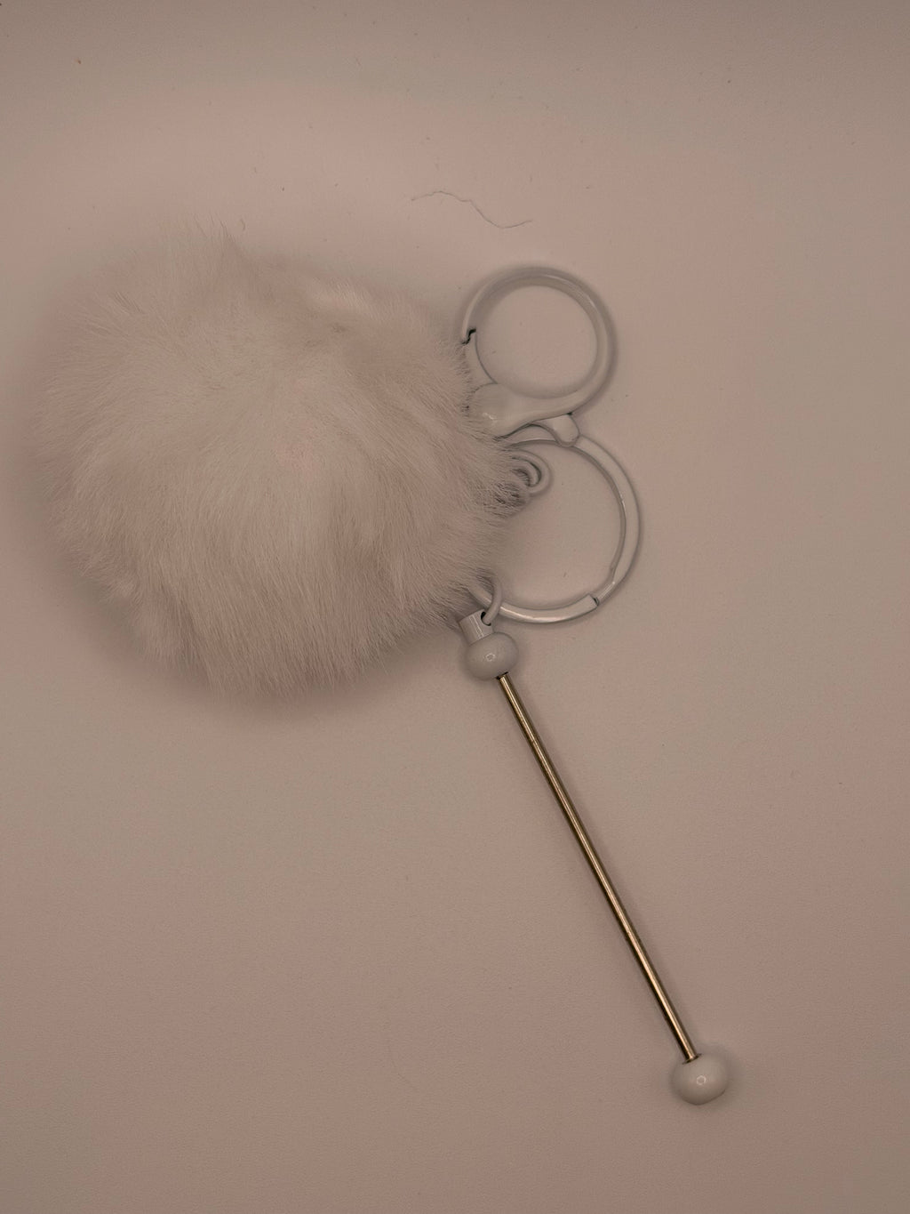 Beadable Bar with Faux Fur Poof