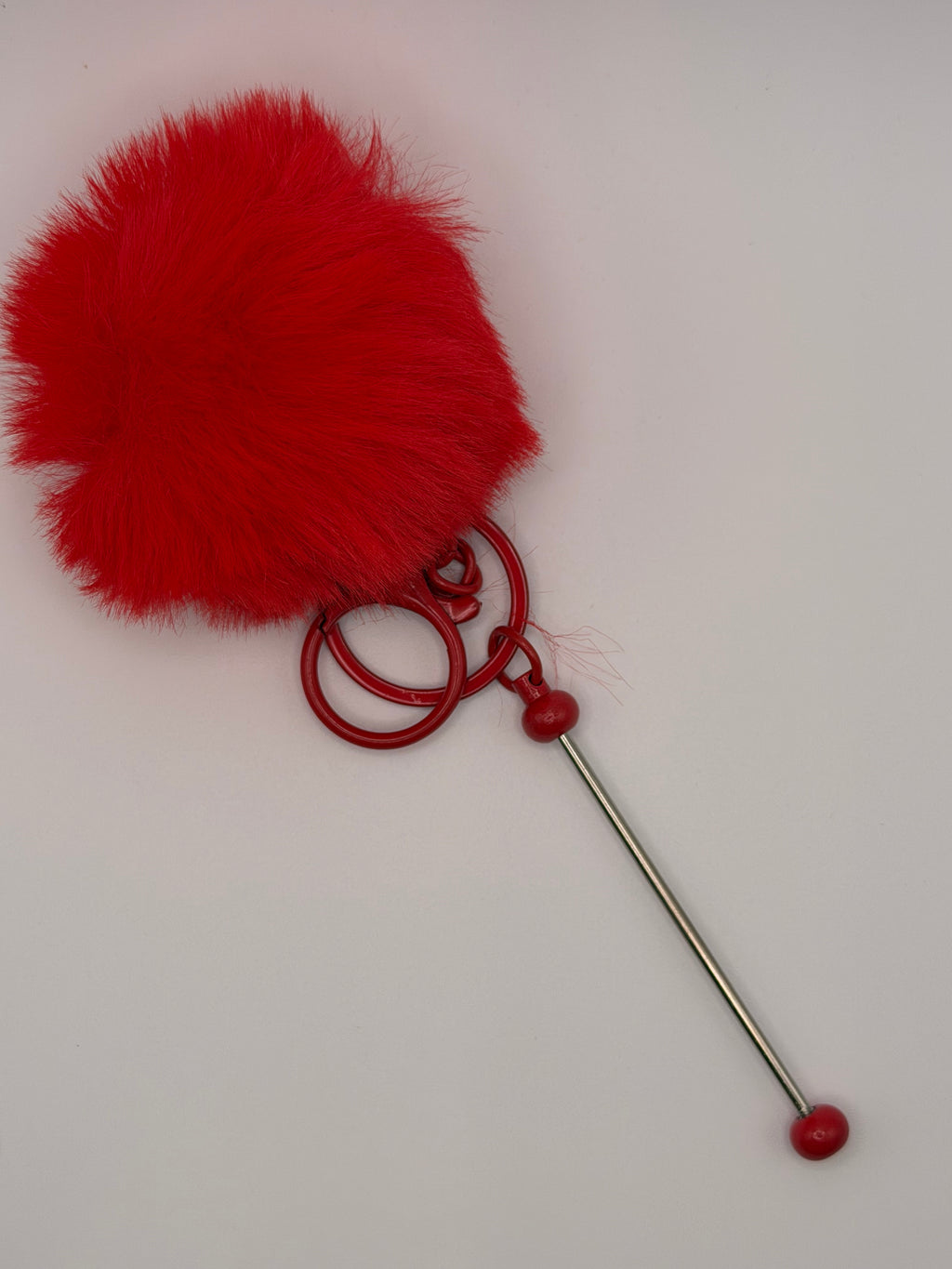 Beadable Bar with Faux Fur Poof