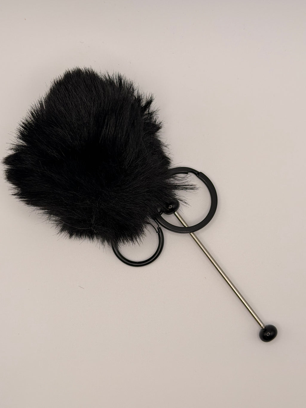 Beadable Bar with Faux Fur Poof