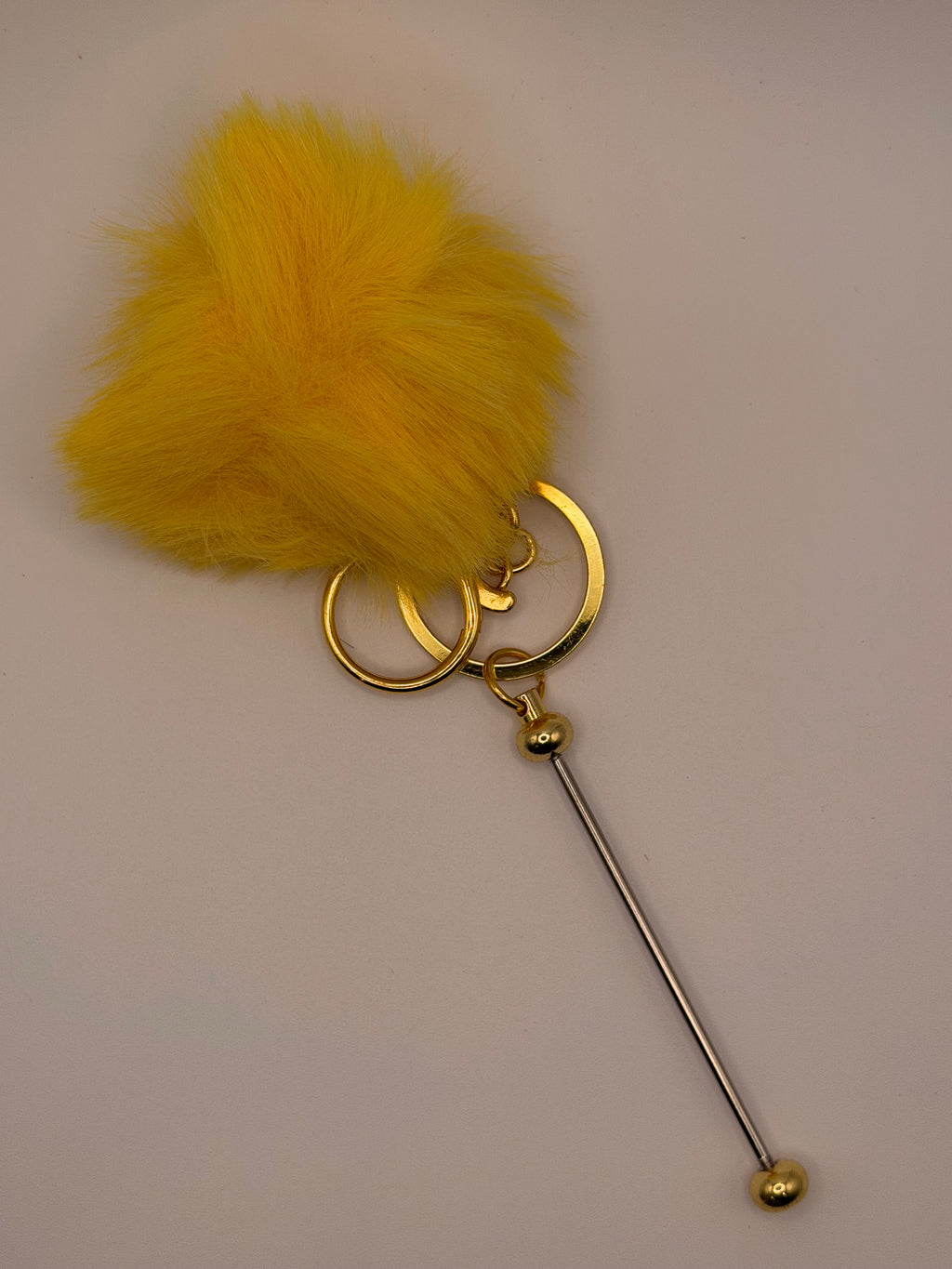 Beadable Bar with Faux Fur Poof