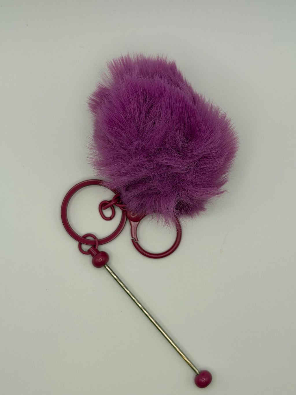 Beadable Bar with Faux Fur Poof