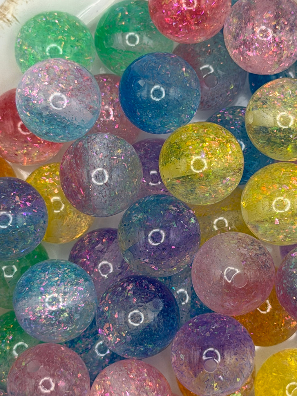 Glitter Acrylic 16mm