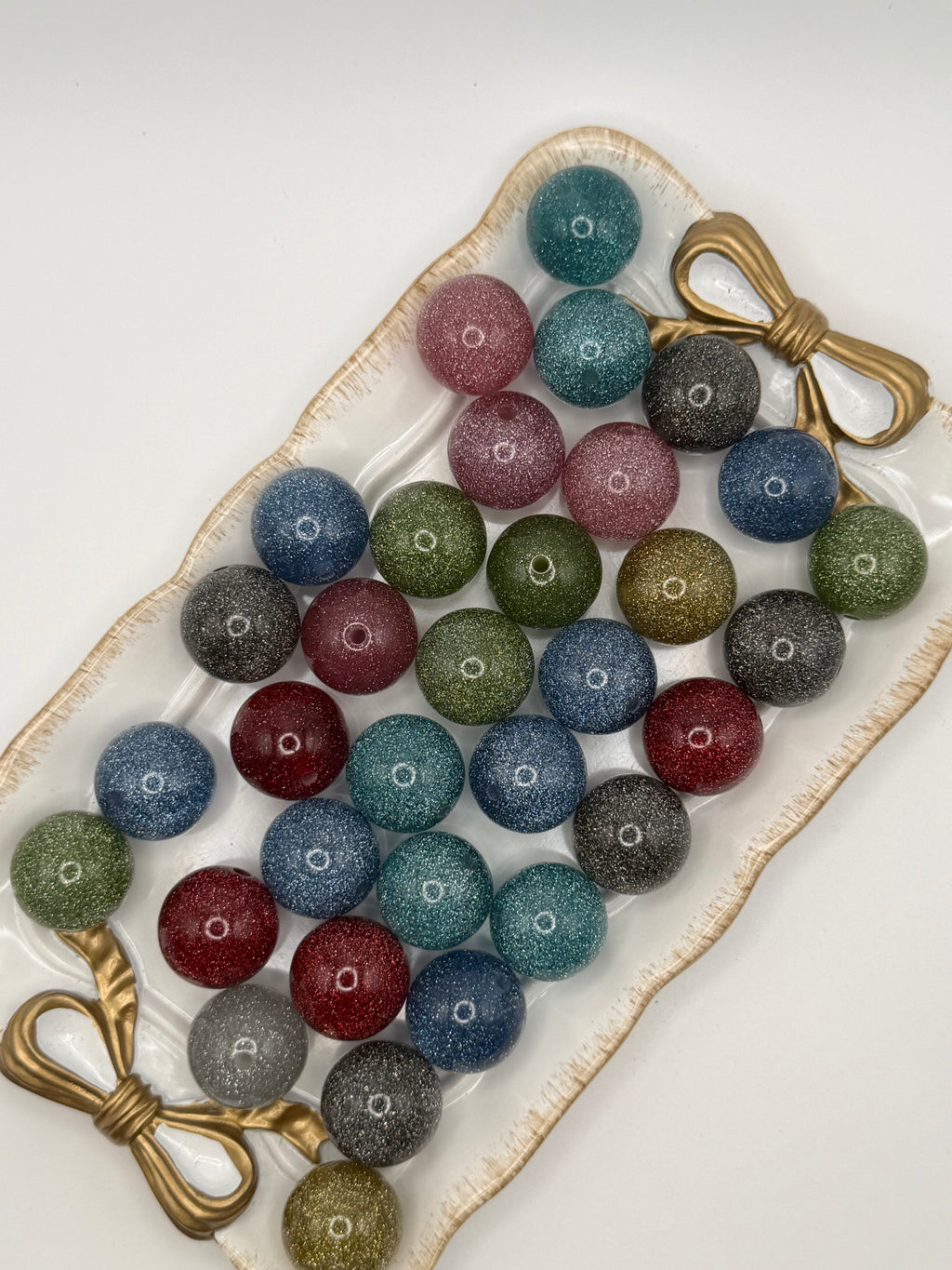 20mm Glitter Beads