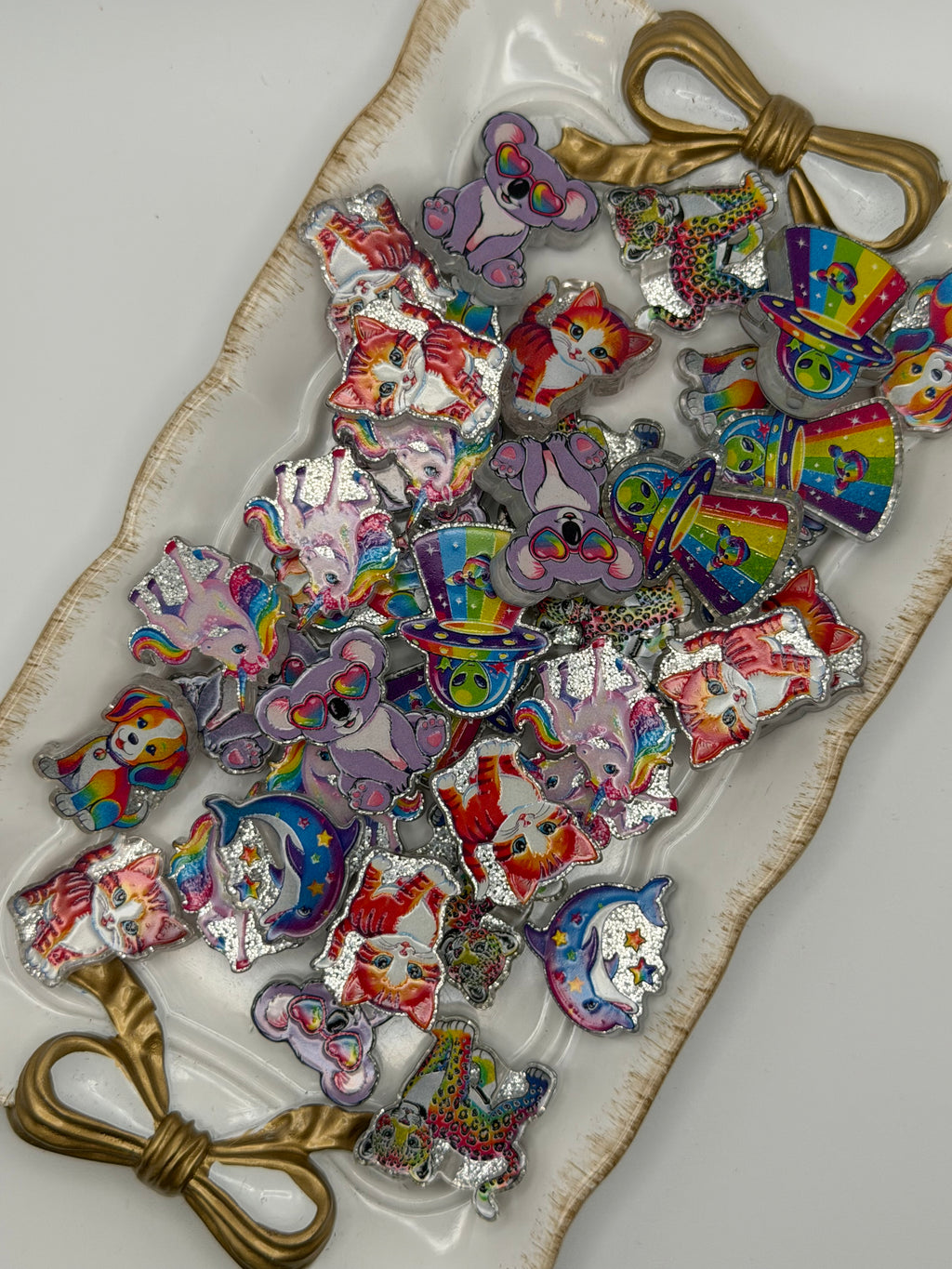 Lisa Frank Inspired Acrylic Mix