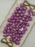 Pink Metallic Flower Spacer