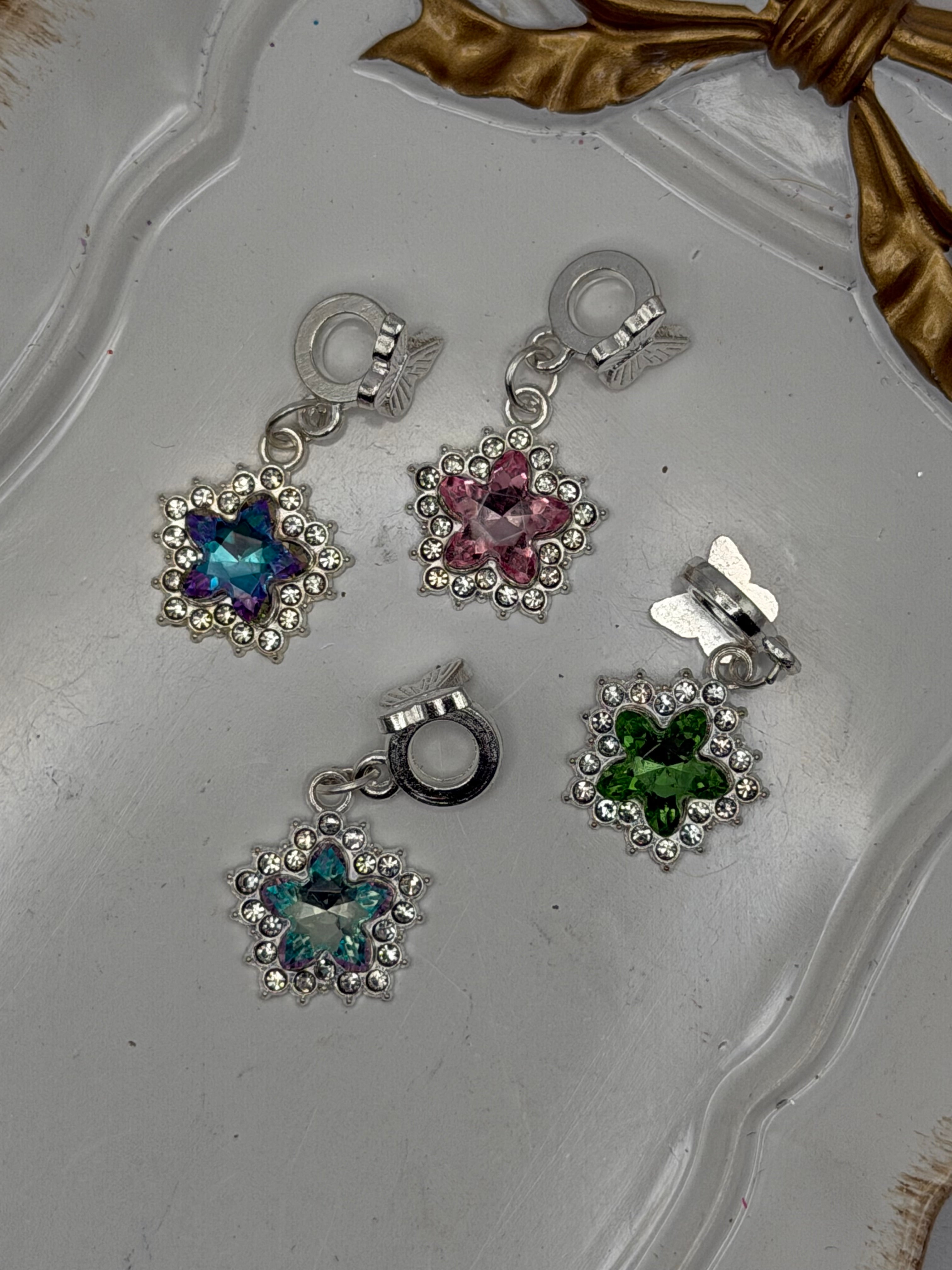 Flower Pendant with Bail