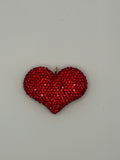 Heart Clay Rhinestone Pendant