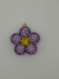 Flower Clay Rhinestone Pendant